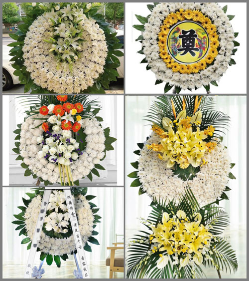 湖南永州祁阳县龚家坪镇中益村花圈速递